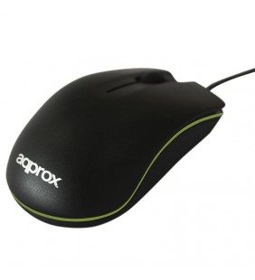 RATÓN ÓPTICO APPROX NOTEBOOK APPOMNBG - 800DPI - PLUG AND PLAY - USB 2.0 - NEGRO/VERDE