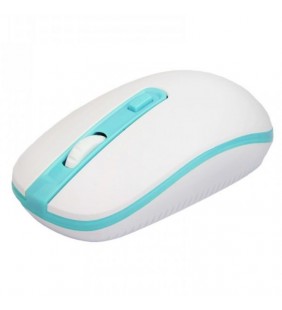 RATÓN ÓPTICO INALÁMBRICO BLANCO Y CELESTE APPROX APPWMVWLB - 800/1200/1600 DPI - NANO RECEPTOR USB 2.4GHZ - PLUG PLAY