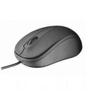 RATÓN TRUST ZIVA OPTICAL COMPACT - SENSOR 1000PPP - PARA DIESTROS Y ZURDOS - RECUBRIMIENTO CAUCHO - USB