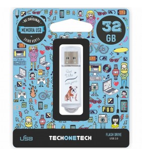 PENDRIVE TECH ONE TECH QUE VIDA MAS PERRA 32GB USB 2.0