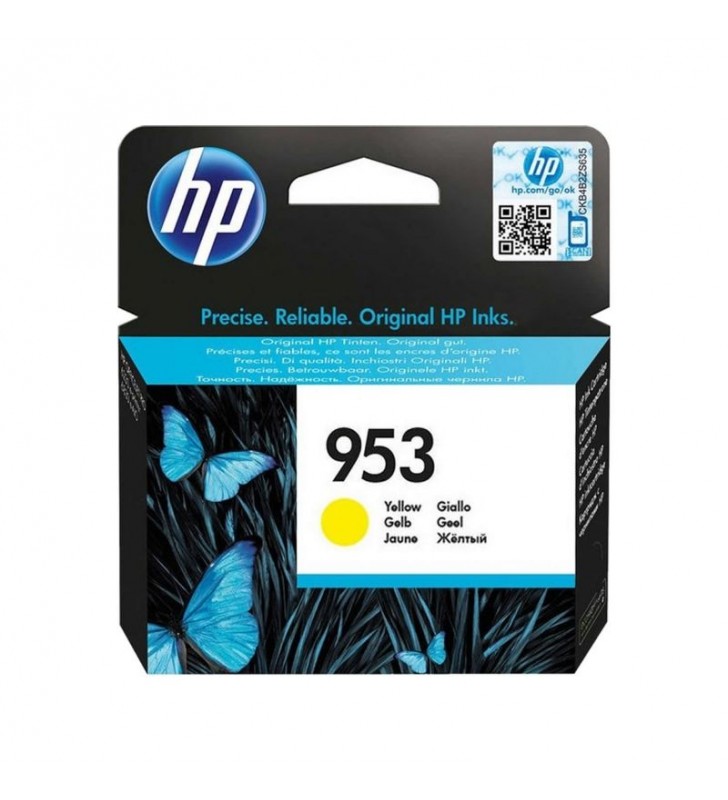 CARTUCHO AMARILLO HP Nº953 - 700 PÁGINAS - COMPATIBLE CON ALL-IN-ONE OFFICEJET PRO 8710/8720/8740 - OFFICEJET PRO 8210/8715/8730