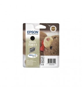 CARTUCHO TINTA NEGRO EPSON T0611 - 8ML - OSITO DE PELUCHE - COMPATIBLE SEGUN ESPECIFICACIONES
