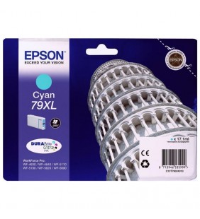 CARTUCHO TINTA CIAN EPSON 79XL - 17.1ML - TORRE DE PISA - PARA WF-4630DWF / 4640DTWF/ 5110DW / 5190DW / 5110DW / 5190DW / 5620DW