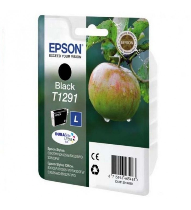CARTUCHO TINTA NEGRO EPSON T1291- 11.2ML - MANZANA CARTUCHO TINTA NEGRO EPSON T1291- 11.2ML - MANZANA