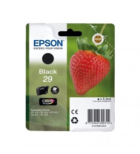CARTUCHO TINTA NEGRO EPSON T2981 - 5.3ML - FRESA - COMPATIBLE SEGUN ESPECIFICACIONES