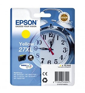 CARTUCHO AMARILLO EPSON  27XL DURABRITE - 10.4ML - DESPERTADOR