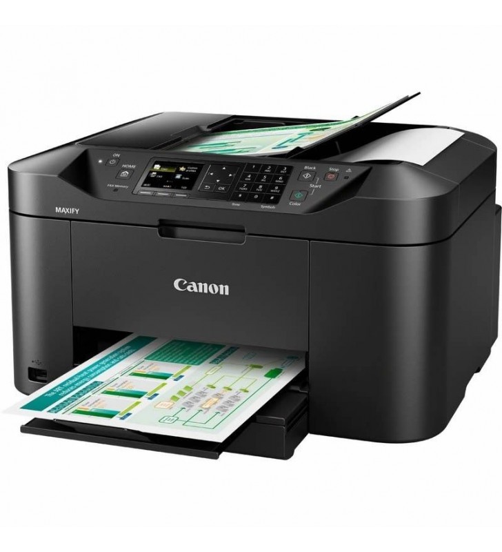 MULTIFUNCIÓN CANON WIFI CON FAX MAXIFY MB2150 - 19/13 IPM - DUPLEX - PANTALLA 6.2CM - SCAN 1200*1200 - ADF - USB - PGI1500XL BK/