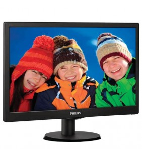 MONITOR LED PHILIPS 193V5LSB2 18.5' / 46.99CM 5MS 200CD/M2 16:9 10M:1 VGA SMART CONTROL LITE NEGRO