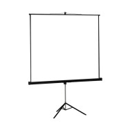 PANTALLA DE PROYECCION TRÍPODE APPROX 200X200 ALTA CALIDAD TELA BLANCO MATE BORDES NEGROS 3CM