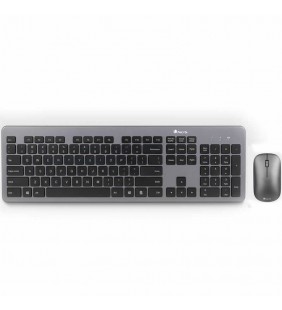 TECLADO Y RATÓN INALÁMBRICOS NGS MATRIX KIT - TECLADO ULTRA PLANO - TECLAS SILENCIOSAS - RATÓN ÓPTICO 800/1600 DPI - PILAS INCLU