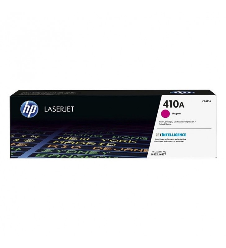 TONER MAGENTA HP CF413A JETINTELLIGENCE - Nº410A - 2300 PÁGINAS - COMPATIBLE CON LASERJET M452DN/NW / M477FDN/FDW/FNW