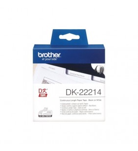 CINTA CONTINUA DE PAPEL TÉRMICO BROTHER DK22214 - ANCHURA 12MM - BOBINA 30.48M