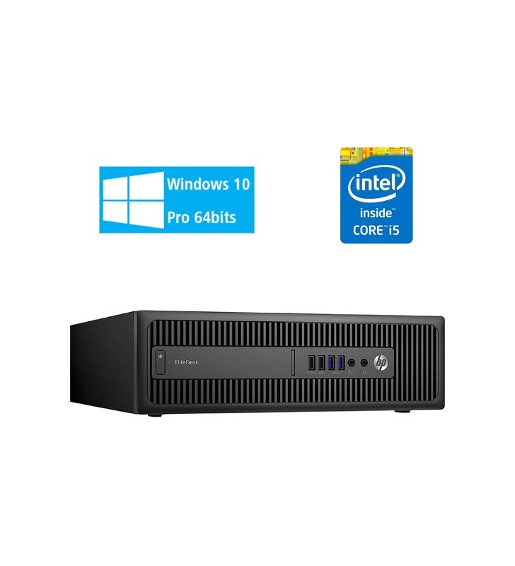HP ELITEDESK 800 G1 I5-4590 8GB SSD 256GB SIN DVD SFF WIN10 PRO EDUCACION OCASION