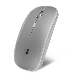 Ratón Inalámbrico por Bluetooth Subblim Dual Flat/ Hasta 1600 DPI/ Plata