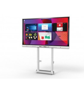 SOPORTE IND-SUELO MFW BLANCO ELECTRICO PANTALLAS INTERACTIVAS 32" - 98" MAX 100KG0KG