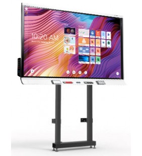 SOPORTE IND-SUELO MFW NEGRO ELECTRICO PANTALLAS INTERACTIVAS 32" - 98" MAX 100KG
