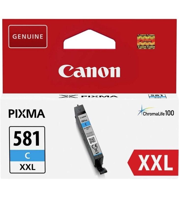Cartucho de Tinta Original Canon CLI-581XXL Alta Capacidad/ Cian