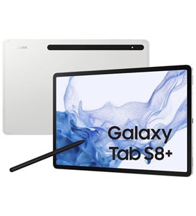Tablet Samsung Galaxy Tab S8+ 12.4'/ 8GB/ 128GB/ Octacore/ Plata