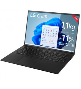 Portátil LG Gram 16Z90Q-G.AD78B Intel Core i7-1260P/ 32GB/ 1TB SSD/ 16'/ Win11
