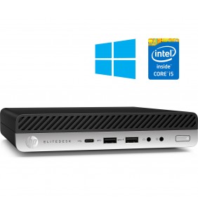 HP ELITEDESK 800 G4 INTEL CORE I5-8500T 16GB SSD 256GB WIFI Mini Desktop PC WIN 10 PROF. 64BIT OCASION
