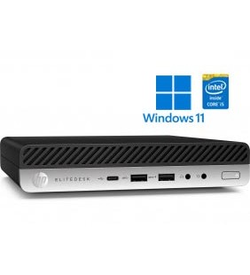 HP ELITEDESK 800 G4 INTEL CORE I5-8500T 16GB SSD 256GB WIFI Mini Desktop PC WIN 11 PROF. 64BIT OCASION
