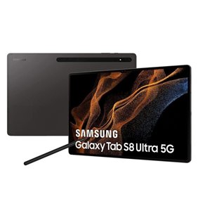 Tablet Samsung Galaxy Tab S8 Ultra 14.6'/ 12GB/ 256GB/ Octacore/ 5G/ Gris Grafito