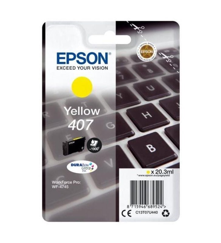 Cartucho de Tinta Original Epson nº407L/ Amarillo