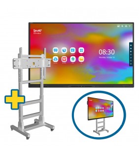 BUNDLE SMART Board GX65-V2 + SOPORTE MIF FLEX MOVIL BLANCO