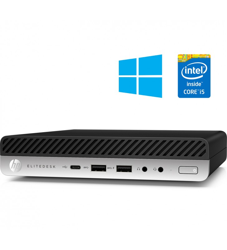 HP ELITEDESK 800 G3 INTEL CORE I5-7500T 8GB SSD 256GB WIFI Mini Desktop PC WIN 10 PROF. 64BIT EDUCACION OCASION