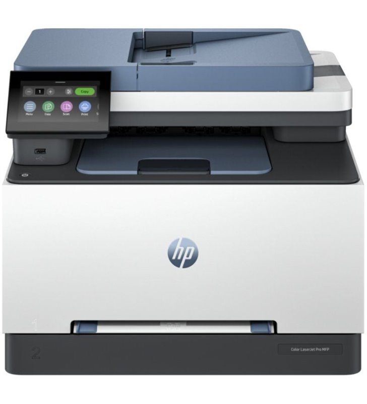 Multifunción Láser Color HP Laserjet Pro MFP 3302FDW WiFi/ Fax/ Dúplex/ ADF/ Blanca y Azul