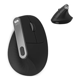 Ratón Ergonómico Inalámbrico por Bluetooth/ 2.4GHz Subblim Nature Vertical Ergo Dual Battery/ Batería Recargable/ Hasta 4000 DPI