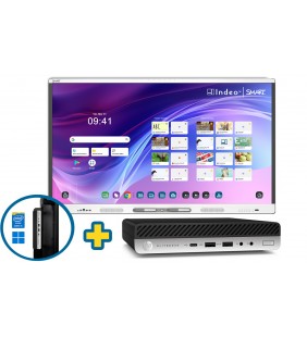 BUNDLE SMART Board MX275-V5 + HP ELITEDESK 800 G5 Mini Desktop WIN 11 Educacion