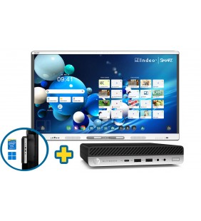 BUNDLE SMART Board MX286-V5 + HP ELITEDESK 800 G5 Mini Desktop WIN 11 Educacion