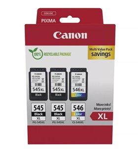 Cartucho de Tinta Original Canon PG-545XL + CL-546XL Multipack Alta Capacidad/ 2x Negro/ Tricolor