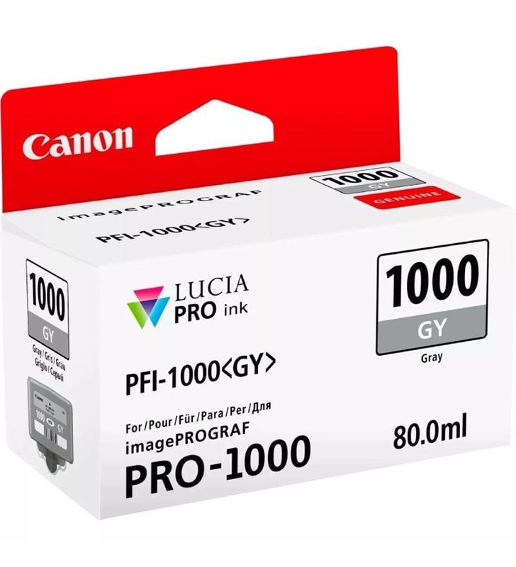 Cartucho de Tinta Original Canon PFI-1000GY/ Gris