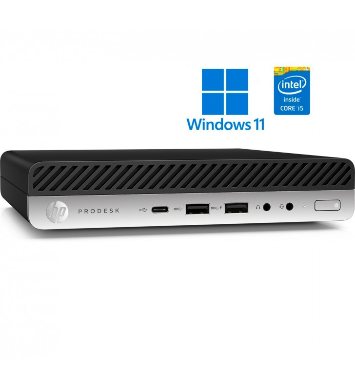 HP PRODESK 600 G4 INTEL CORE I5-8500T 8GB SSD 256GB WIFI Mini WIN 11 PROF. 64BIT EDUCACION OCASION