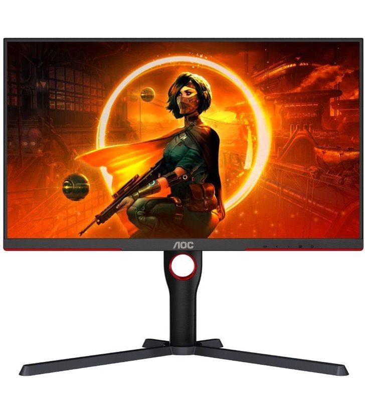 Monitor Gaming AOC Q27G3XMN/BK 31.5'/ QHD/ 1ms/ 180Hz/ VA/ Regulable en altura/ Negro