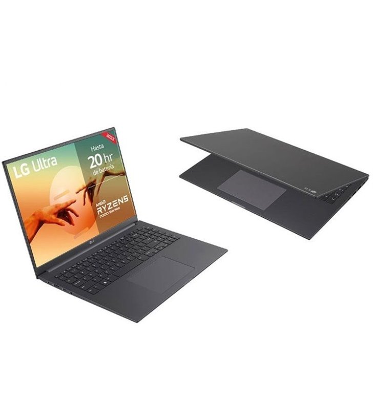 Portátil LG Ultra 16UD70R-G.AX56B Ryzen 5 7530U/ 16GB/ 512GB SSD/ 16'/ Sin sistema operativo