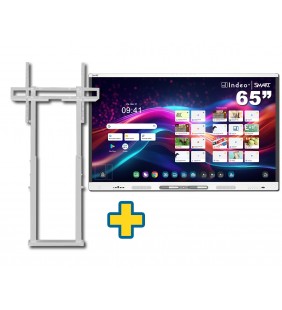 SMART Board MX265-V5 65" + SOPORTE MIP FLEX W BLANCO PANTALLAS INTERACTIVAS hasta 98 MAX 100KG