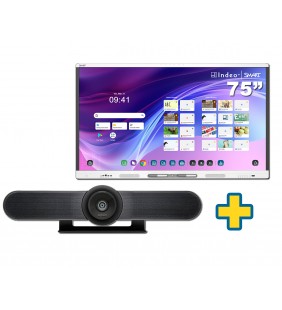 SMART Board MX275-V5 75" + CAMARA LOGITECH MEETUP