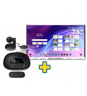 SMART Board MX275-V5 75" + CAMARA LOGITECH GROUP CON ENFOQUE AUTOMATICO