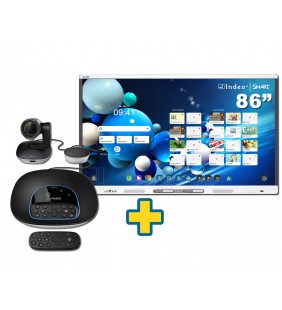 SMART Board MX286-V5 86" + CAMARA LOGITECH GROUP CON ENFOQUE AUTOMATICO