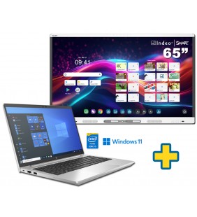 SMART Board MX265-V5 65" + PORTATIL HP PROBOOK 640 G8 I5-1145G7 14" FULL HD 8GB SSD 256GB WINDOWS 11 EDUCACION OCASIÓN