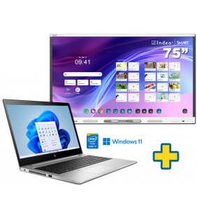 SMART Board MX275-V5 75" + PORTATIL HP ELITEBOOK 840 G6 I5-8265U 16GB SSD 512GB 14 FULL HD WIN11 PRO EDUCACION TECL ESPAÑOL OCAS