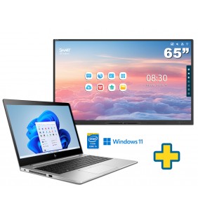 SMART Board GX165-V3 65" + PORTATIL HP ELITEBOOK 840 G6 I5-8265U 16GB SSD 512GB 14 FULL HD WIN11 PRO EDUCACION TECL ESPAÑOL OCAS