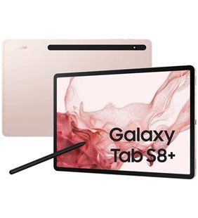 Tablet Samsung Galaxy Tab S8+ 12.4'/ 8GB/ 128GB/ Octacore/ 5G/ Rosa Dorado