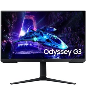 Monitor Gaming Samsung Odyssey G3 S24DG304EU/ 24'/ Full HD/ 1ms/ 180Hz/ VA/ Regulable en altura/ Negro