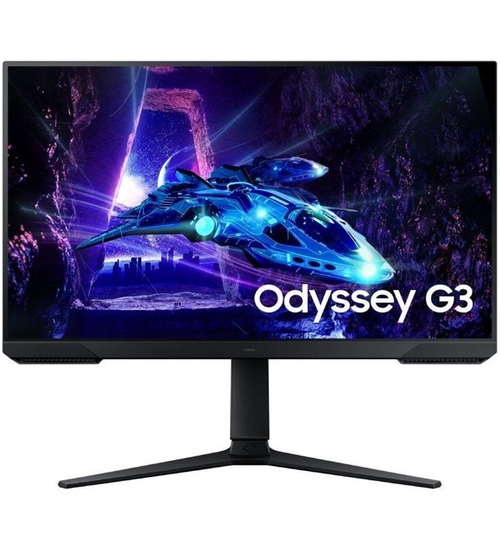 Monitor Gaming Samsung Odyssey G3 S24DG304EU/ 24'/ Full HD/ 1ms/ 180Hz/ VA/ Regulable en altura/ Negro