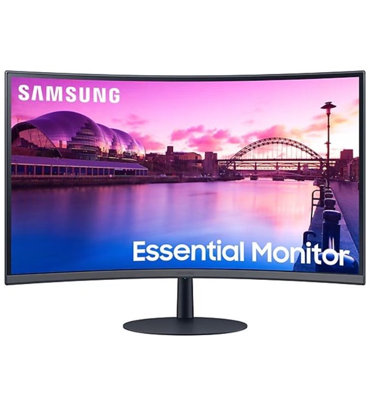 Monitor Curvo Samsung Essential Monitor S39C S27C390EAU/ 27'/ Full HD/ Multimedia/ Negro