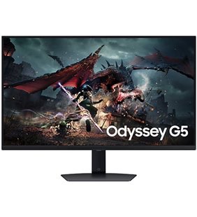 Monitor Gaming Samsung Odyssey G5 S32DG500EU 32'/ QHD/ 1ms/ 180Hz/ IPS/ Regulable en altura/ Negro